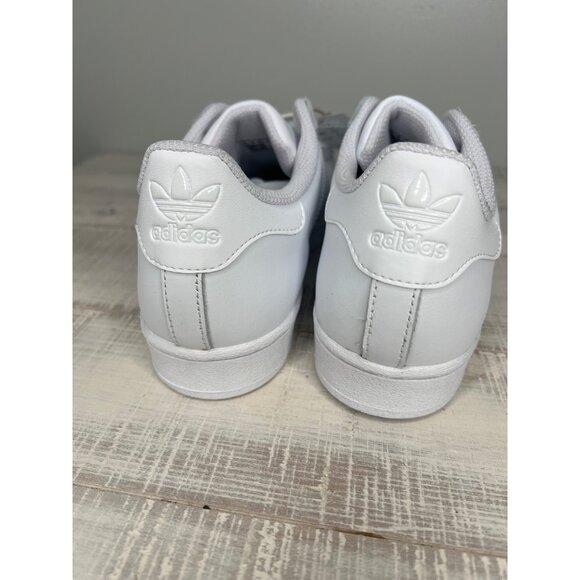 Adidas Superstar White Leather Unixes Sneaker Unixes Size 6.5 Women's 8 - Picture 6 of 15